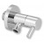 Rohový ventil s keramickým vrškom 1/2" x 3/8" - Chróm, s páčkou